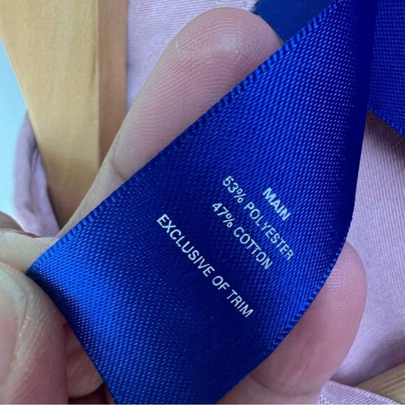 Kit And Ace Collared Long Sleeve Lightweight Casual Button Up Shirt Pink Medium - Picture 6 of 9